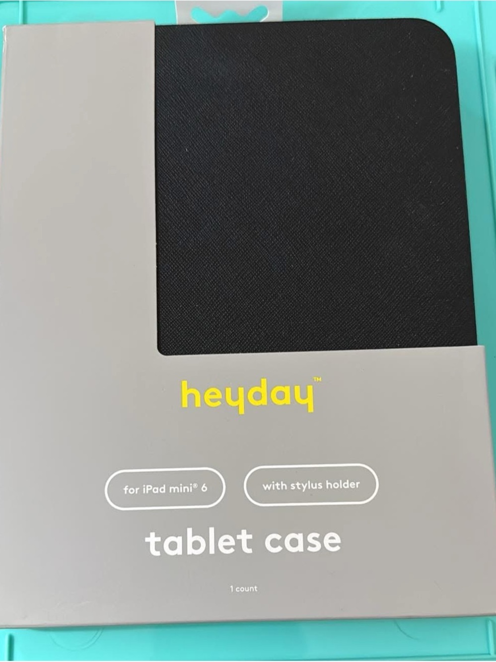 heyday Black Tablet Case with Stylus Holder for iPad mini